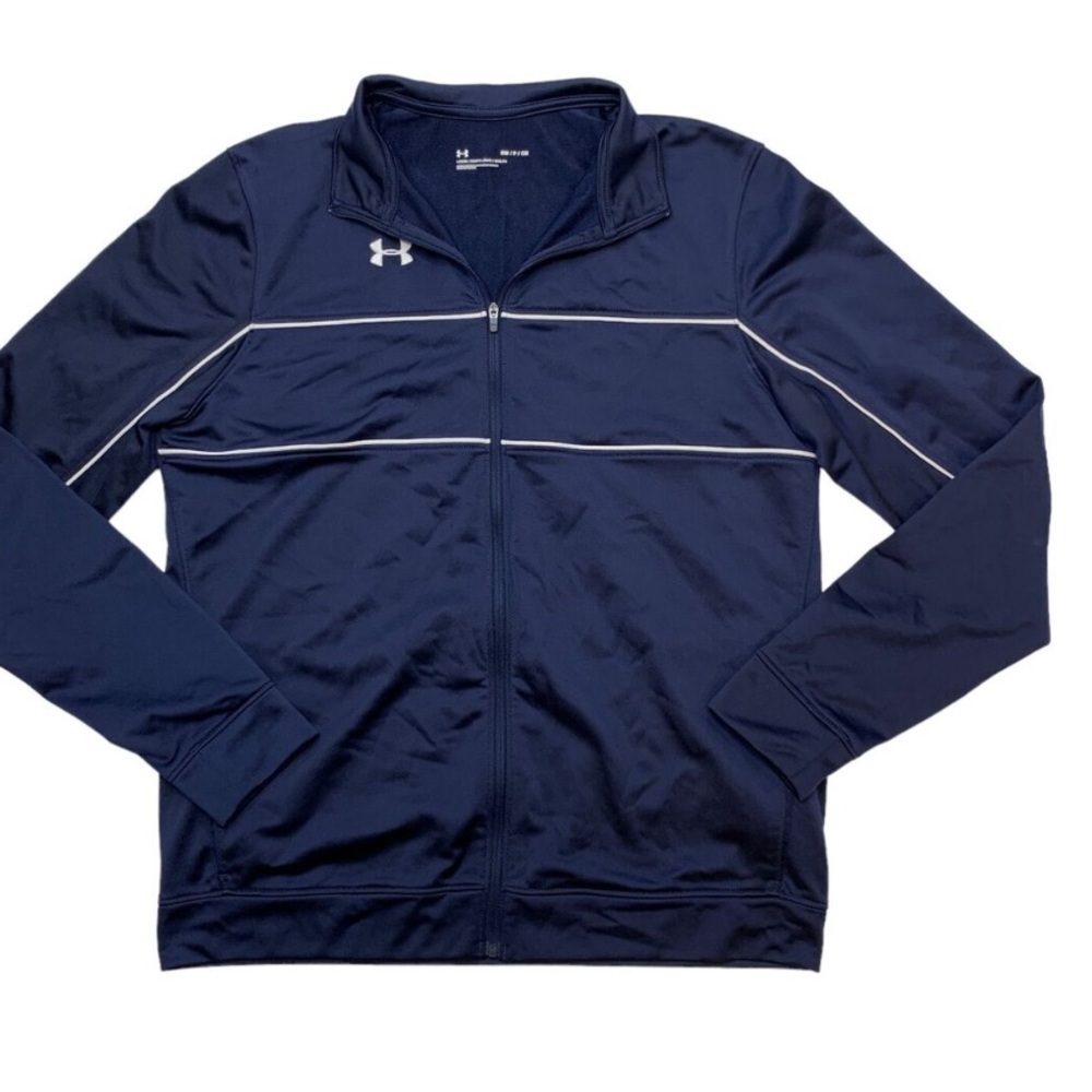 UNDER ARMOUR womens size XL navy warm up jacket